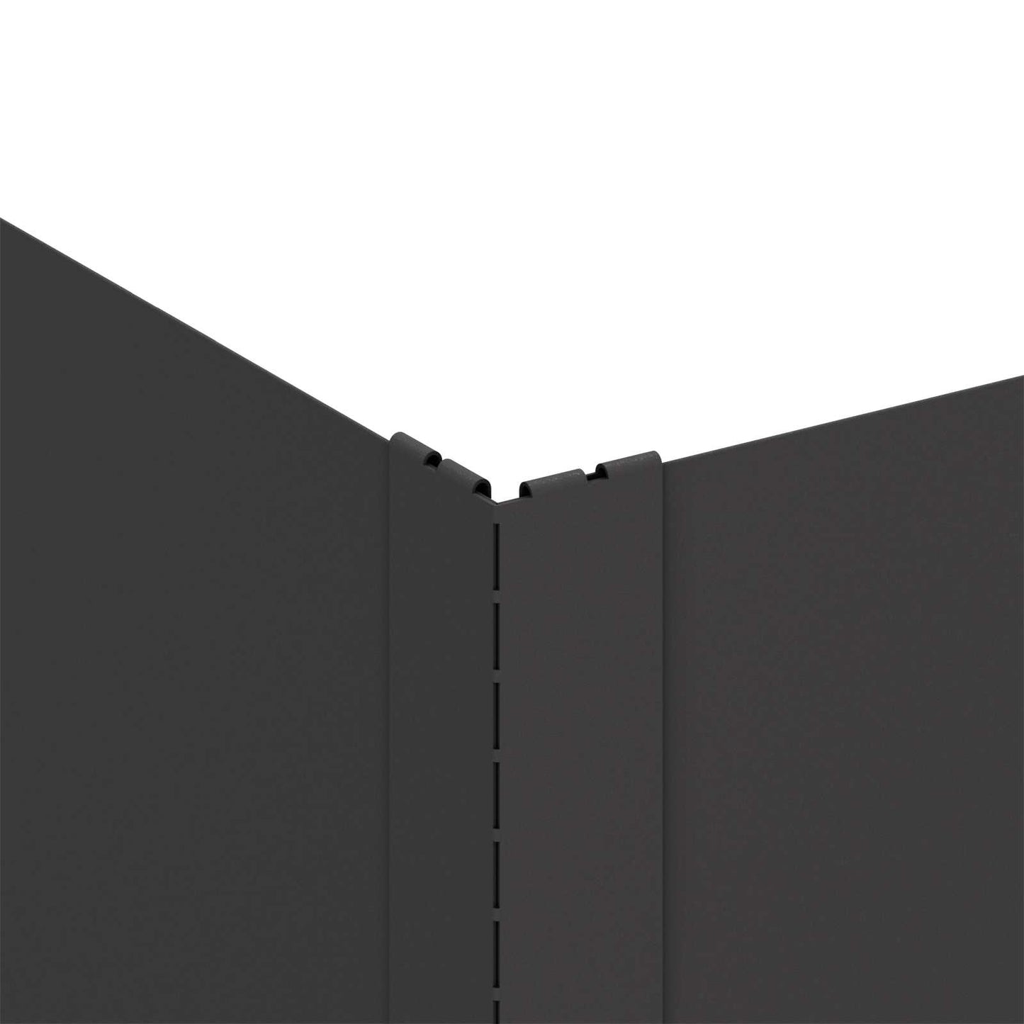 Plænekant 4 pcs 60 x 60 x 20 cm Stål Sort