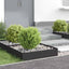 Plænekant 4 pcs 60 x 60 x 20 cm Stål Sort