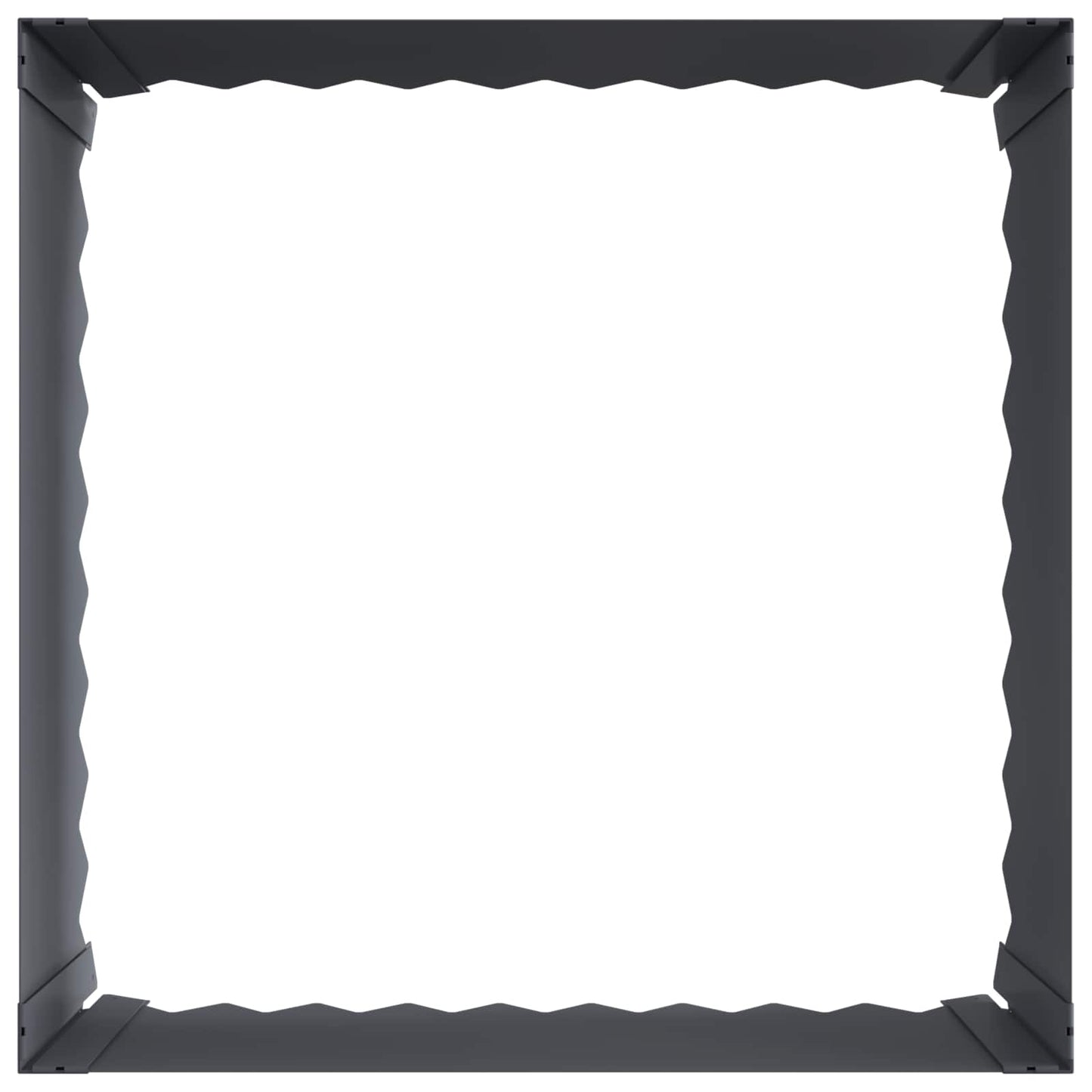 Plænekant 4 pcs 60 x 60 x 35 cm Stål Antracit