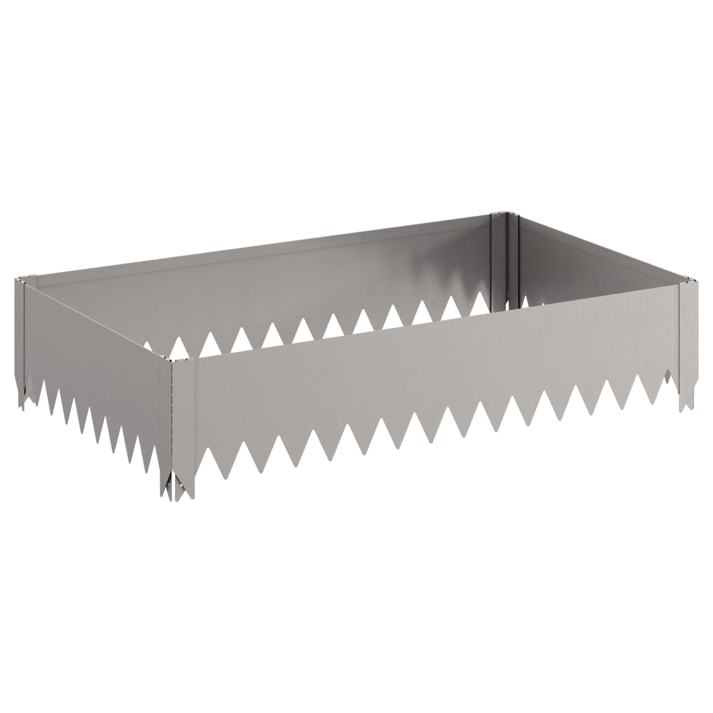 Plænekant 4 pcs 100 x 60 x 20 cm Stål Rusten
