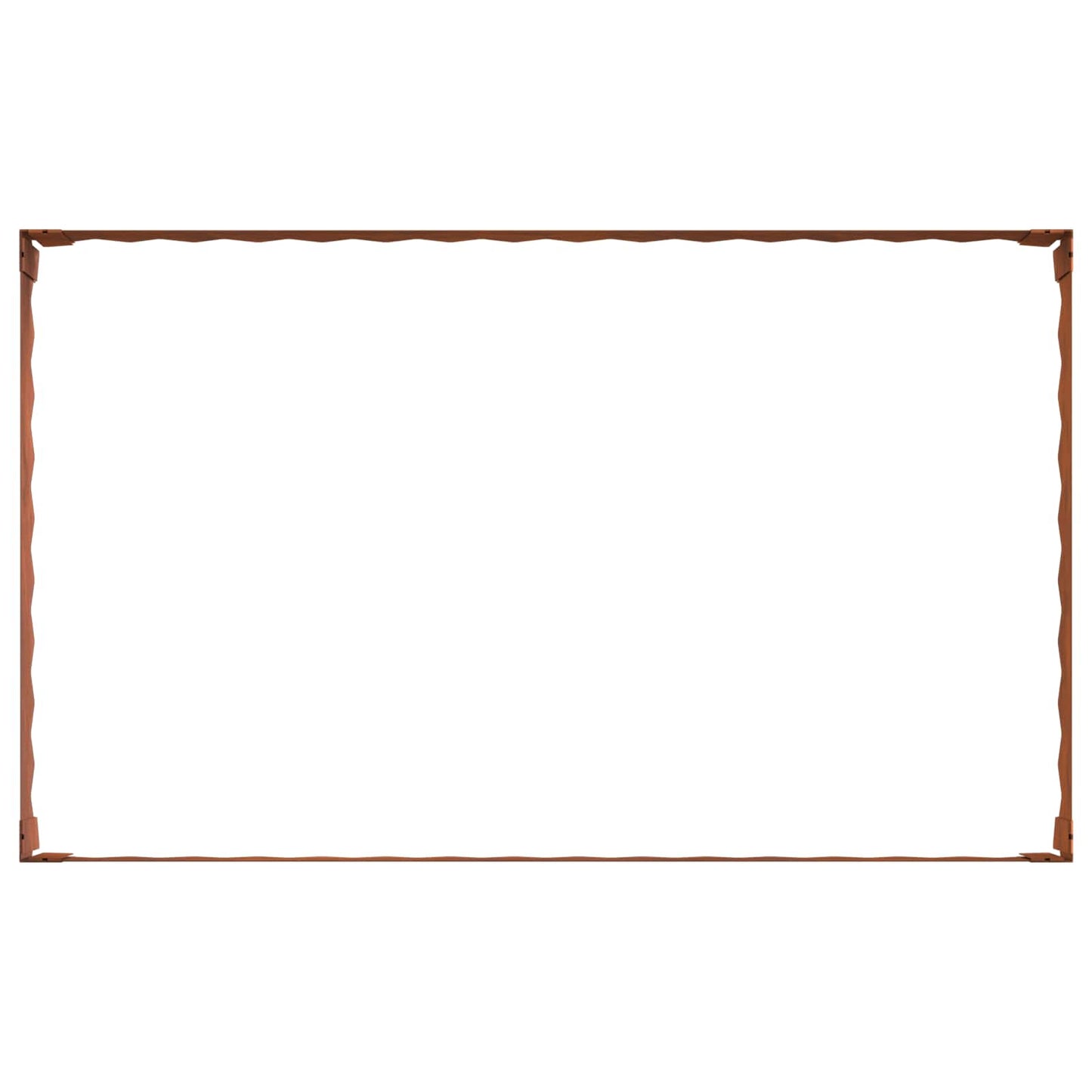 Plænekant 4 pcs 100 x 60 x 20 cm Stål Rusten