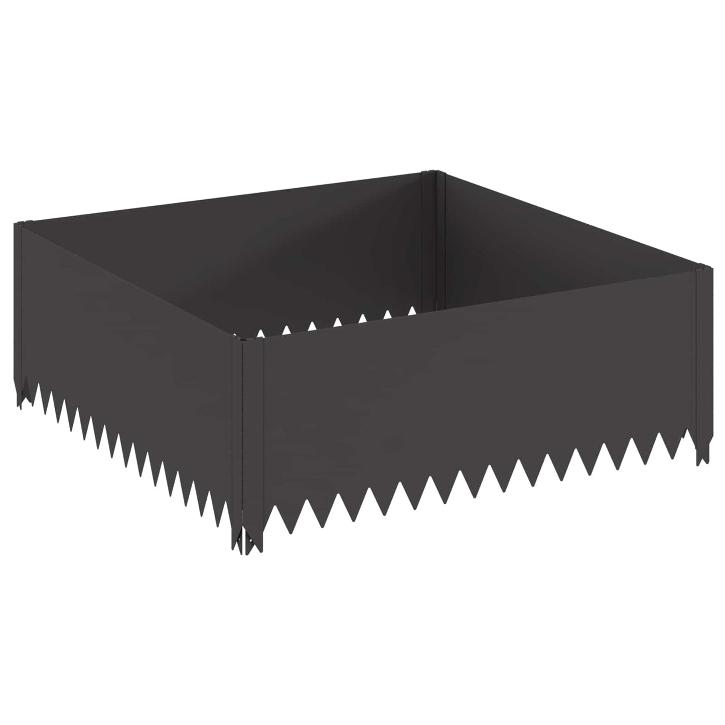 Plænekant 100 x 100 x 35 cm Stål Sort