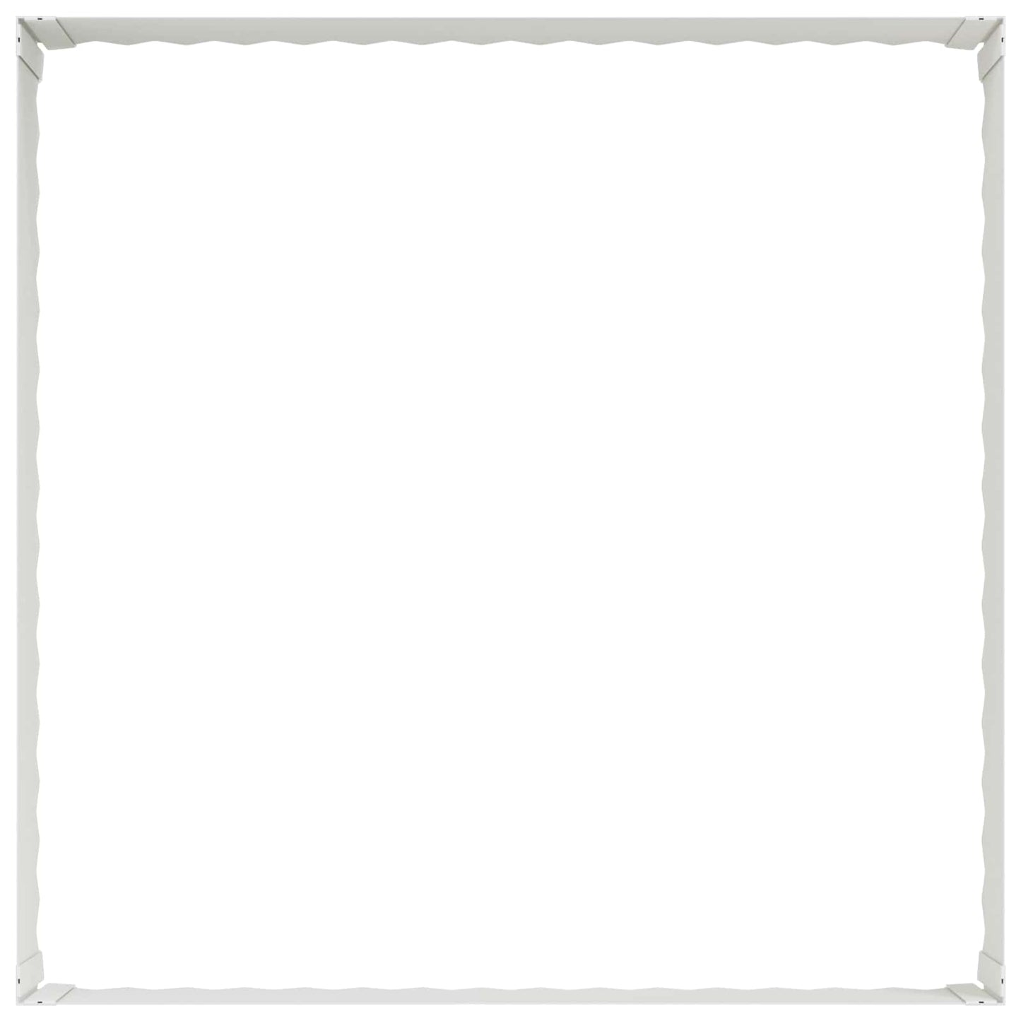 Plænekant 100 x 100 x 35 cm Stål Hvid