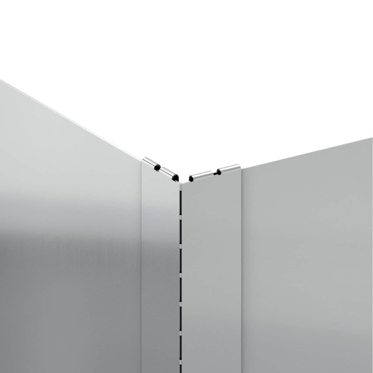 Plænekant 100 x 100 x 35 cm Stål Sølv