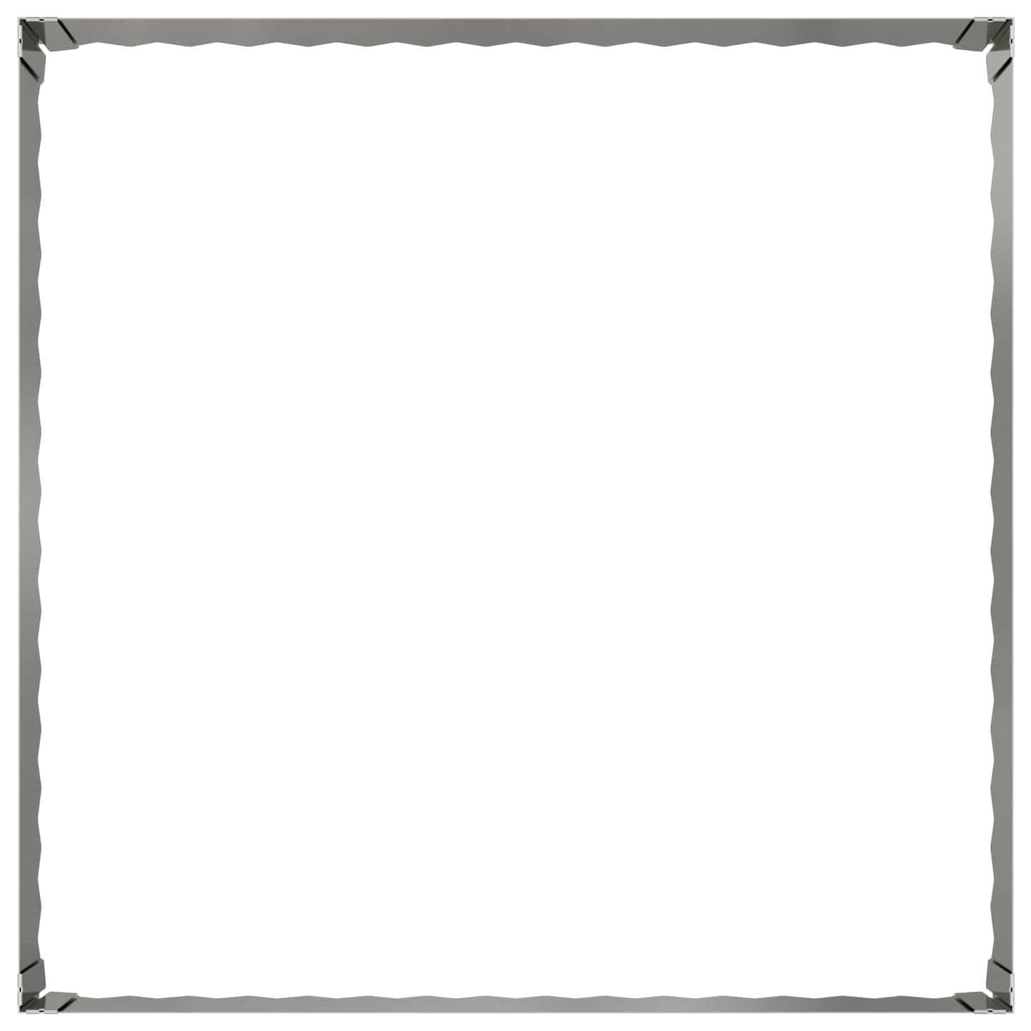Plænekant 100 x 100 x 35 cm Stål Sølv