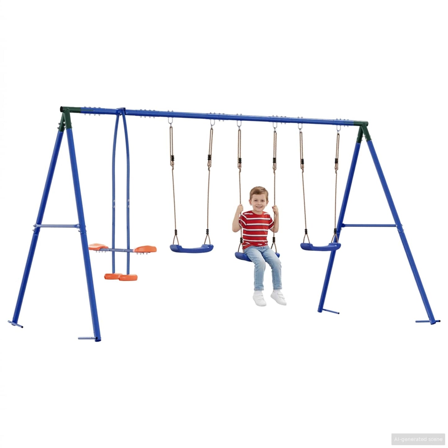 Udendørs Svingesæt Flerfarvet 330 x 185 x 185 cm Stål og PE