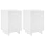 Natskab 2 pcs Hvid 33,5 x 34,5 x 50 cm Konstrueret træ