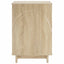 Natskab 2 pcs Sonoma-eg 33,5 x 34,5 x 50 cm Konstrueret træ