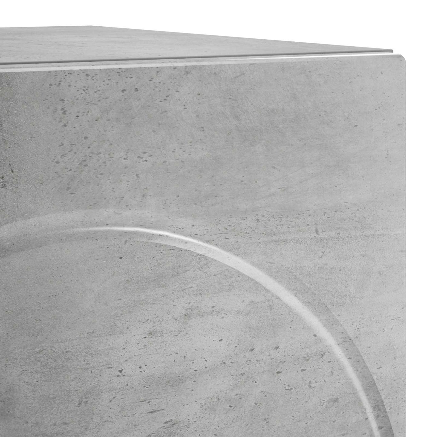Natskab 2 pcs Betongrå 33,5 x 34,5 x 50 cm Konstrueret træ