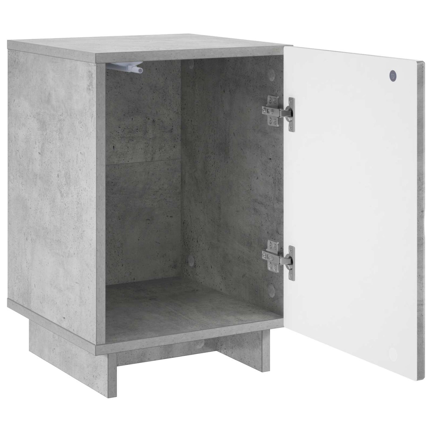 Natskab 2 pcs Betongrå 33,5 x 34,5 x 50 cm Konstrueret træ