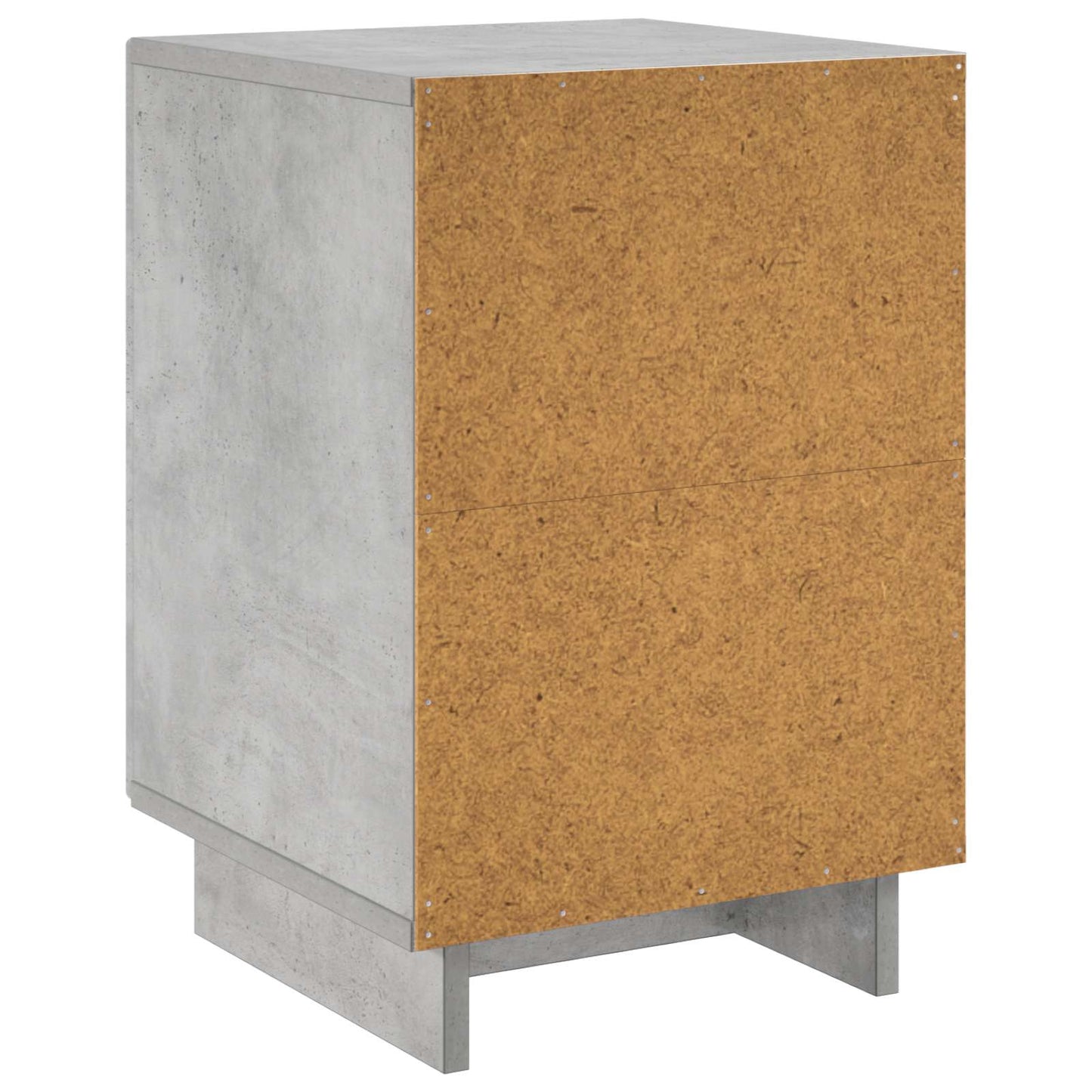 Natskab 2 pcs Betongrå 33,5 x 34,5 x 50 cm Konstrueret træ