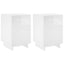 Natskab 2 pcs Hvid højglans 33,5 x 34,5 x 50 cm Konstrueret træ