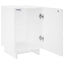Natskab 2 pcs Hvid højglans 33,5 x 34,5 x 50 cm Konstrueret træ
