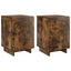 Natskab 2 pcs Røget eg 33,5 x 34,5 x 50 cm Konstrueret træ