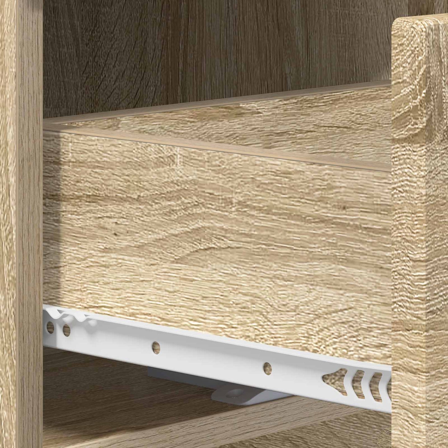 Natskab 2 pcs Sonoma-eg 33,5 x 34,5 x 60 cm Konstrueret træ