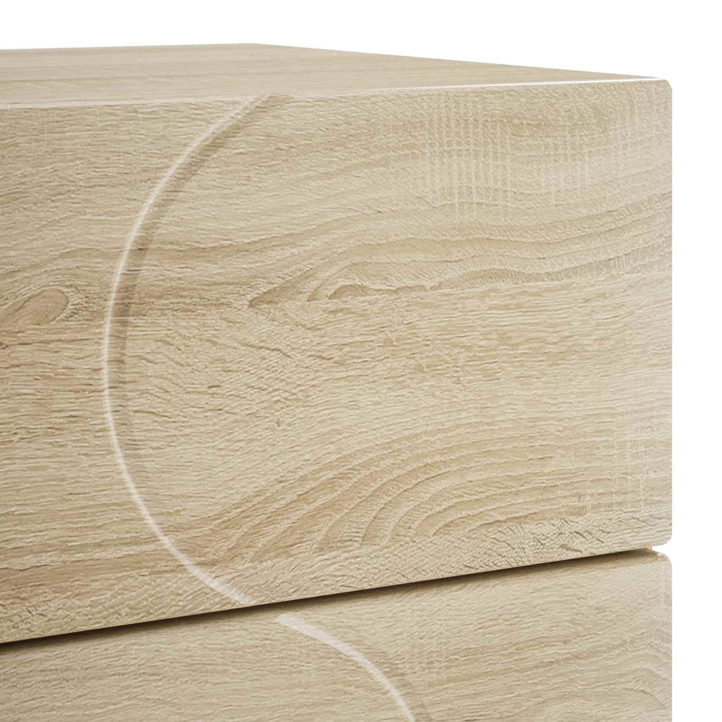 Natskab 2 pcs Sonoma-eg 33,5 x 34,5 x 60 cm Konstrueret træ