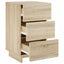 Natskab 2 pcs Sonoma-eg 33,5 x 34,5 x 60 cm Konstrueret træ
