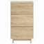 Natskab 2 pcs Sonoma-eg 33,5 x 34,5 x 60 cm Konstrueret træ