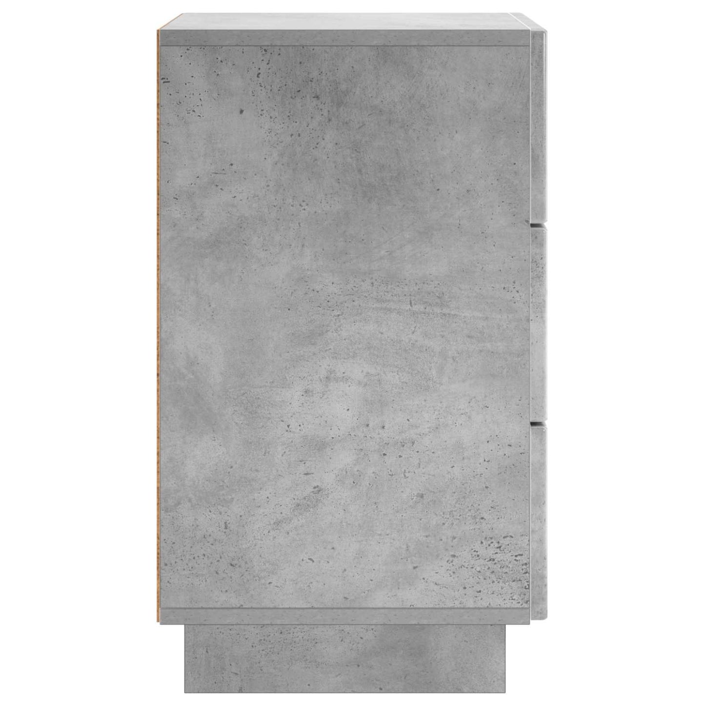 Natskab 2 pcs Betongrå 33,5 x 34,5 x 60 cm Konstrueret træ
