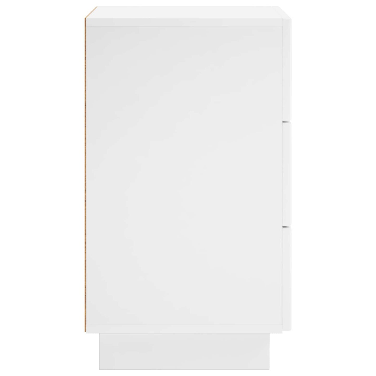 Natskab 2 pcs Hvid højglans 33,5 x 34,5 x 60 cm Konstrueret træ