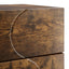 Natskab 2 pcs Røget eg 33,5 x 34,5 x 60 cm Konstrueret træ