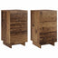 Natskab 2 pcs Gammelt træ 33,5 x 34,5 x 60 cm Konstrueret træ