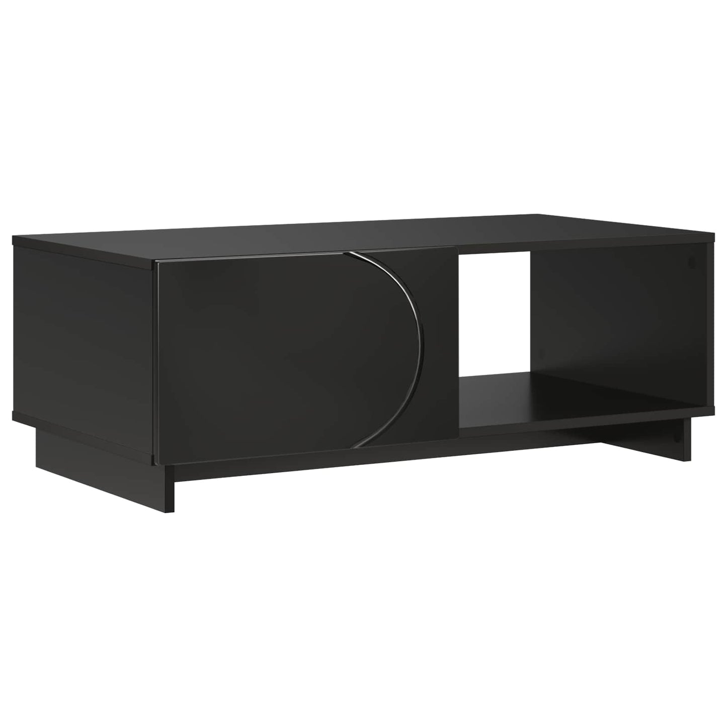 Sofabord Sort 95 x 50,5 x 35 cm Konstrueret træ