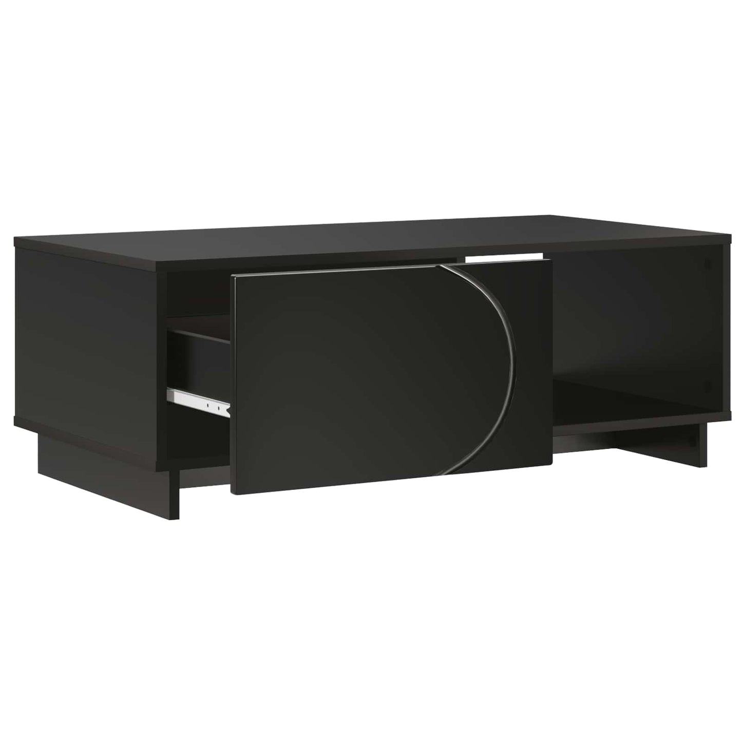 Sofabord Sort 95 x 50,5 x 35 cm Konstrueret træ