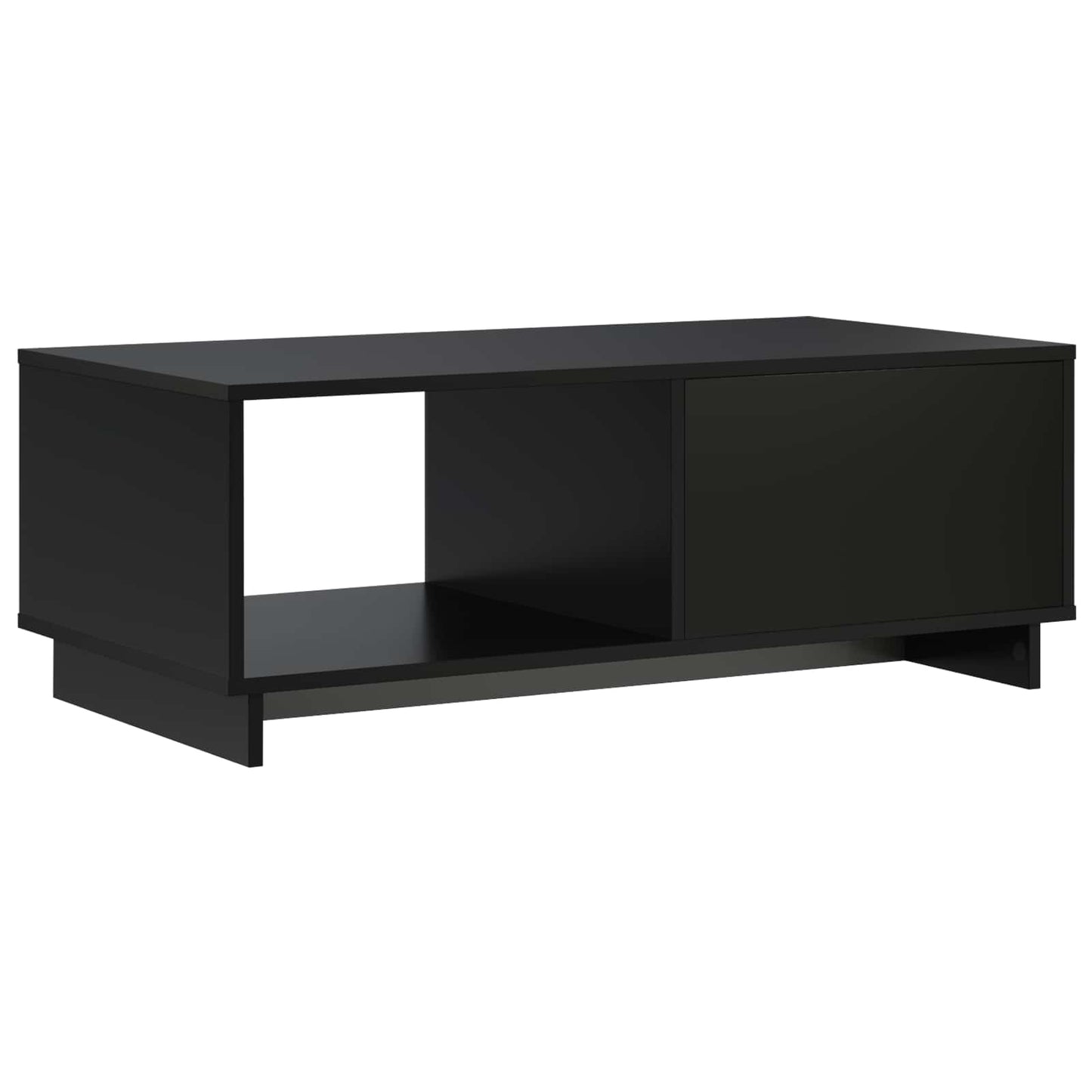 Sofabord Sort 95 x 50,5 x 35 cm Konstrueret træ