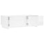 Sofabord Hvid højglans 102 x 50,5 x 35 cm Konstrueret træ