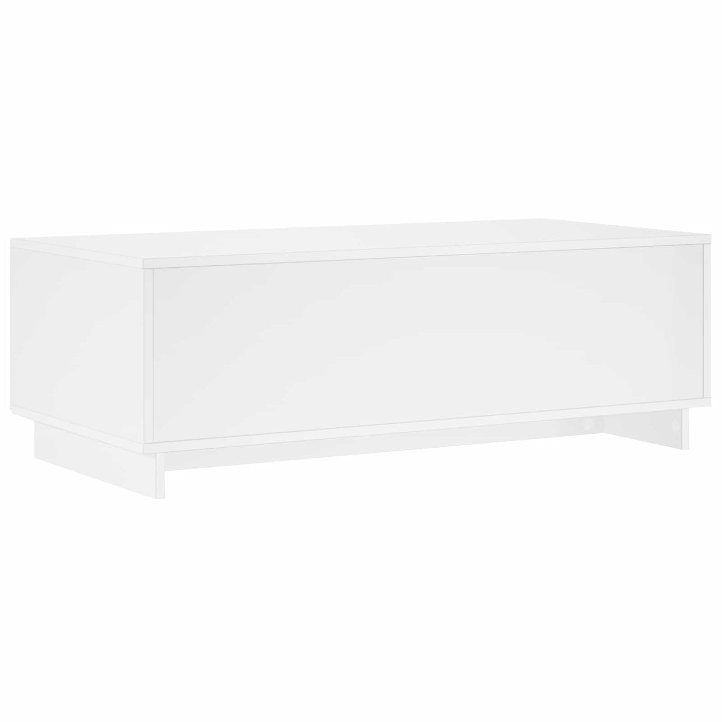 Sofabord Hvid højglans 102 x 50,5 x 35 cm Konstrueret træ