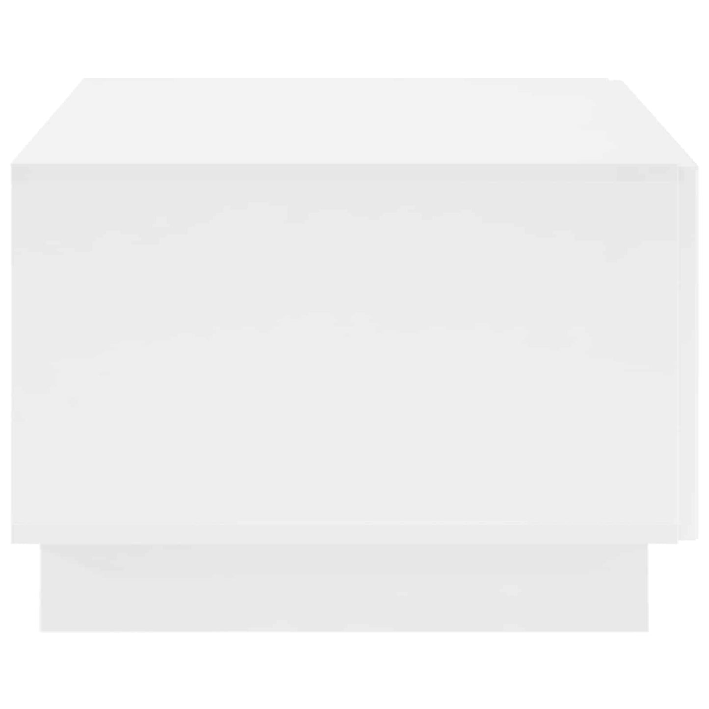 Sofabord Hvid højglans 102 x 50,5 x 35 cm Konstrueret træ