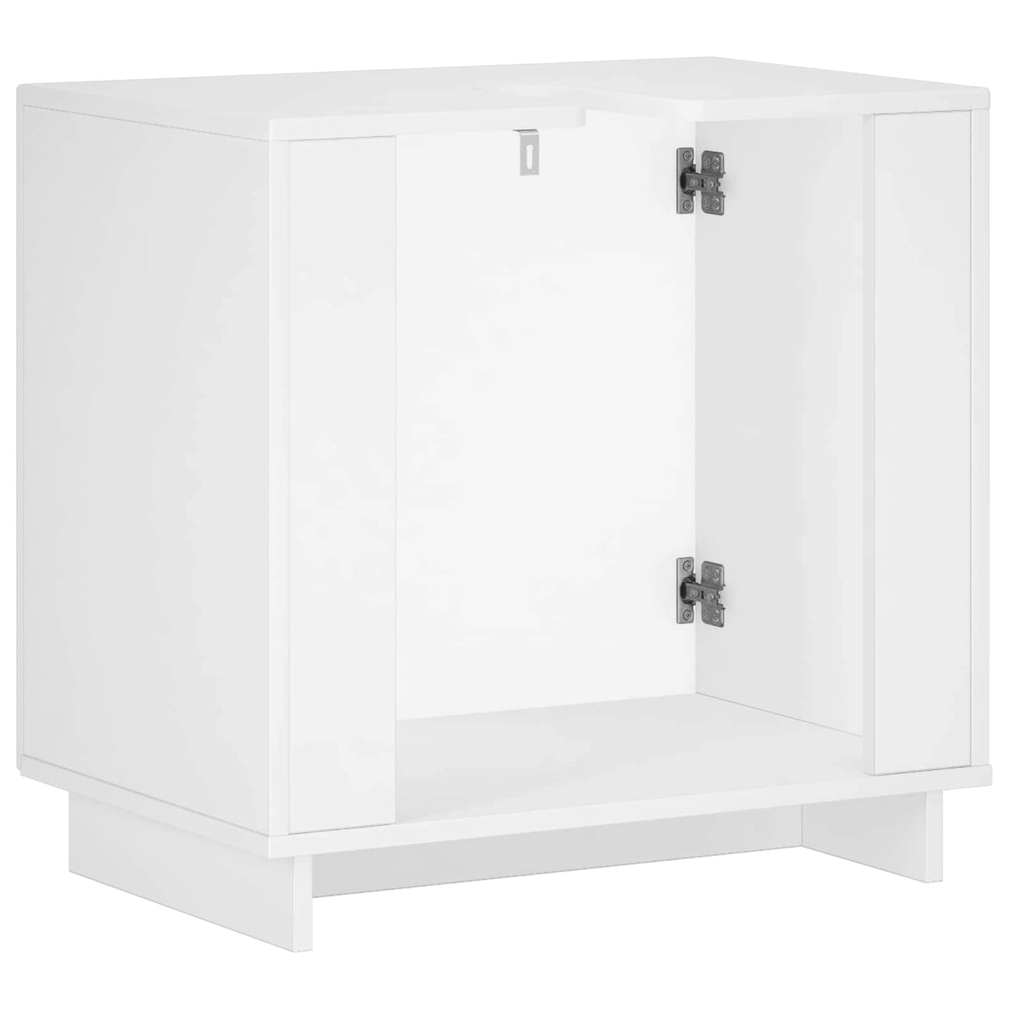 Badeværelsesskab Hvid højglans 60 x 41 x 58 cm Konstrueret træ