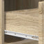 Konsolbord Sonoma-eg 96,5 x 38 x 75 cm Konstrueret træ