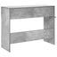 Konsolbord Betongrå 96,5 x 38 x 75 cm Konstrueret træ