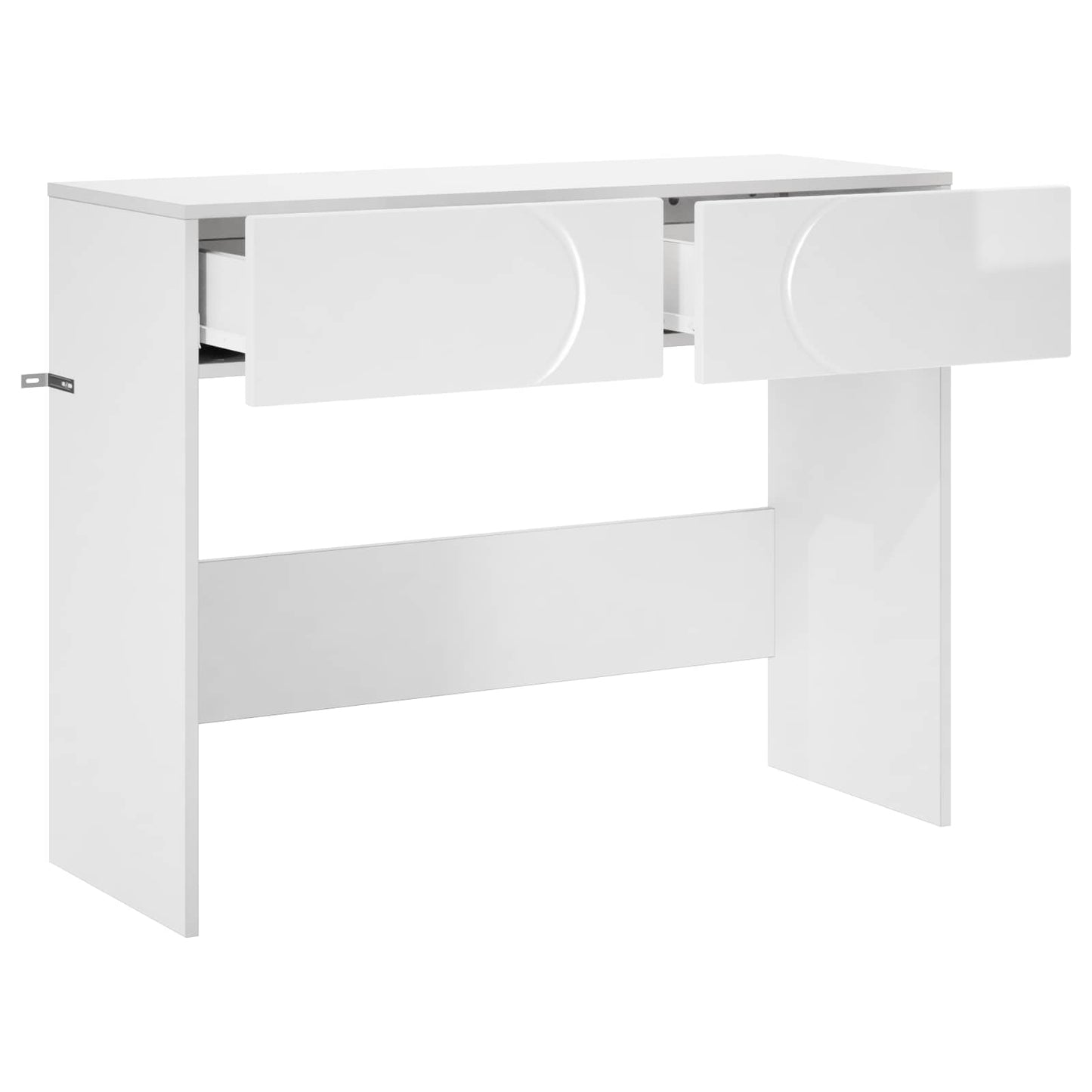 Konsolbord Hvid højglans 96,5 x 38 x 75 cm Konstrueret træ