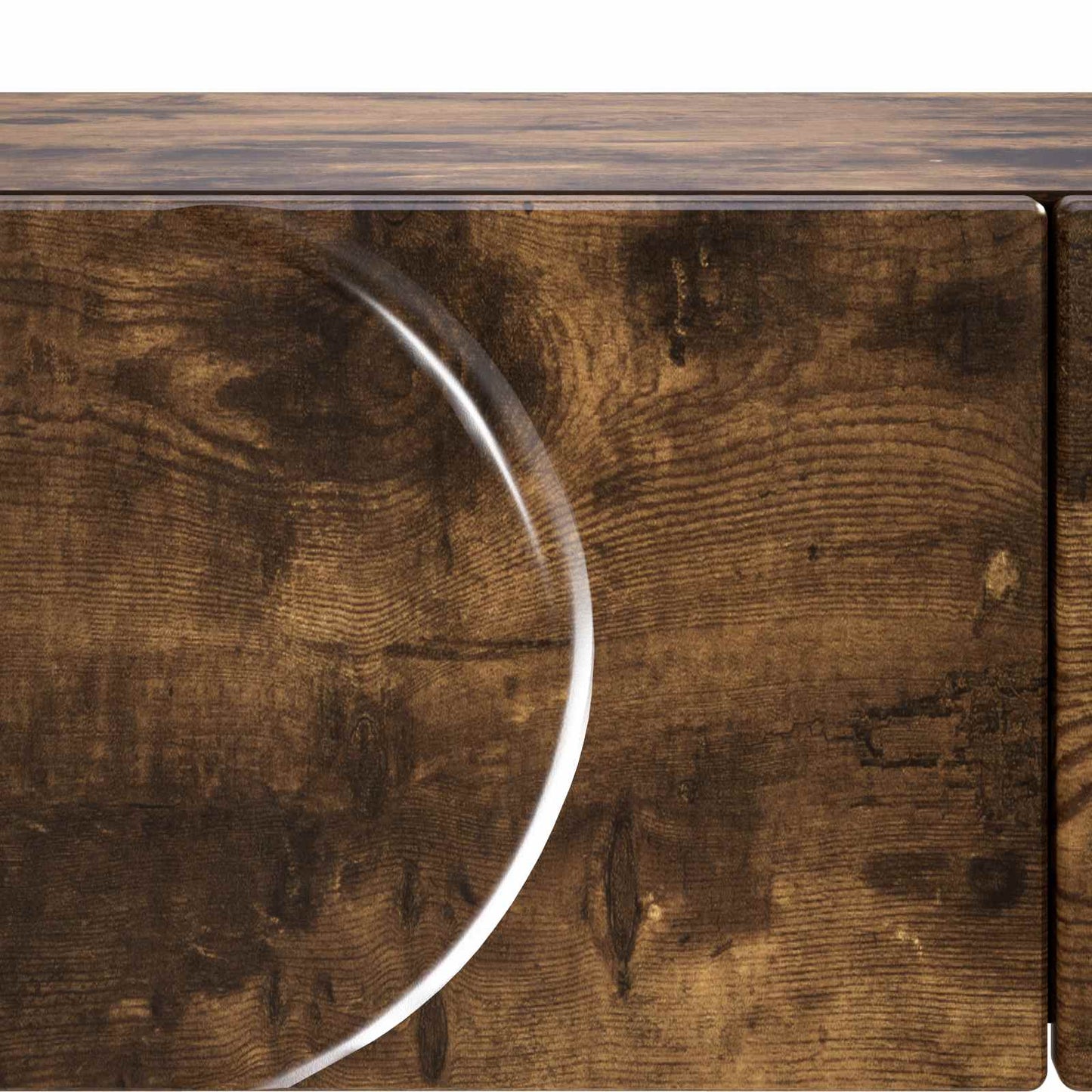 Konsolbord Røget eg 96,5 x 38 x 75 cm Konstrueret træ