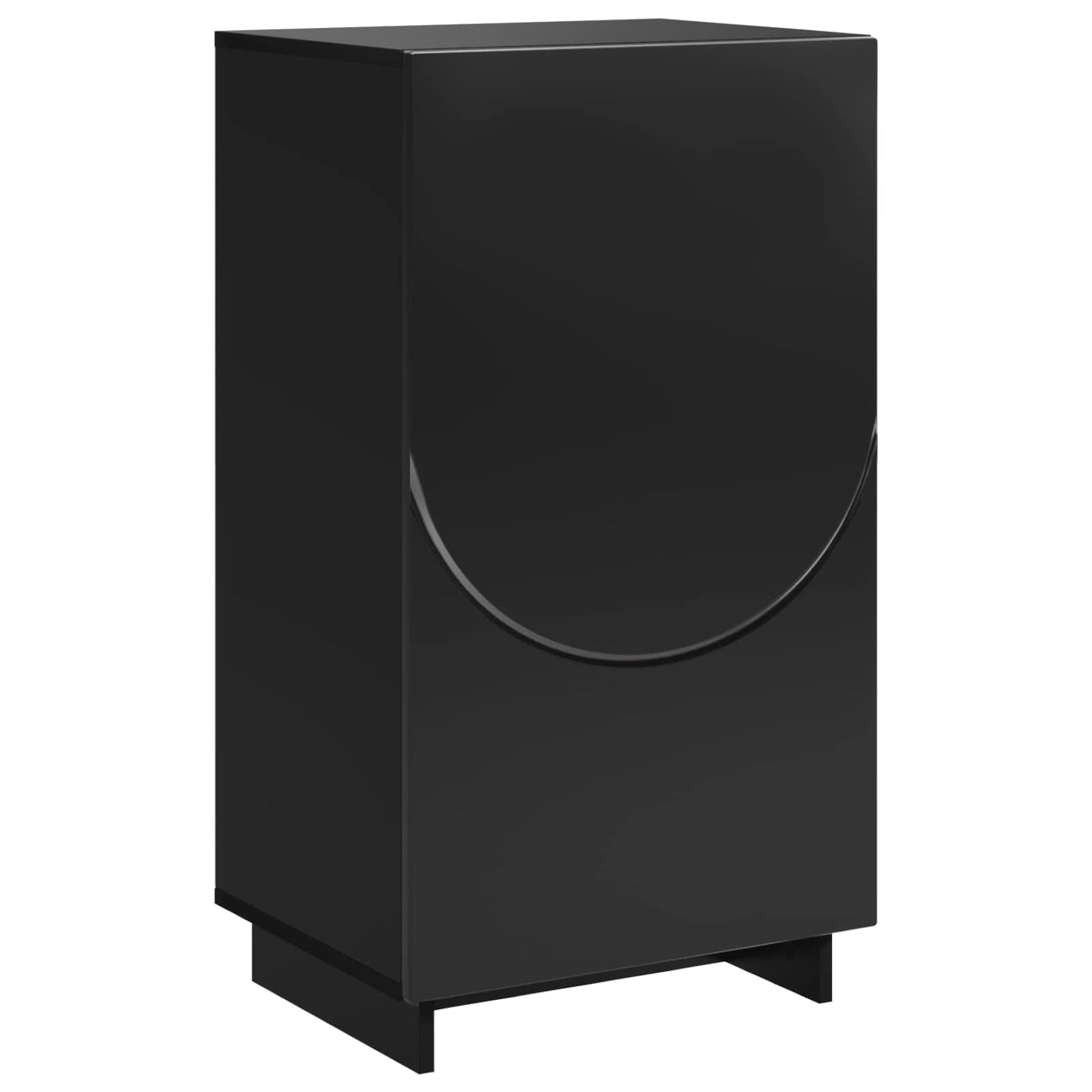 Sko skab 48 x 38 x 87,5 cm Konstrueret træ Sort