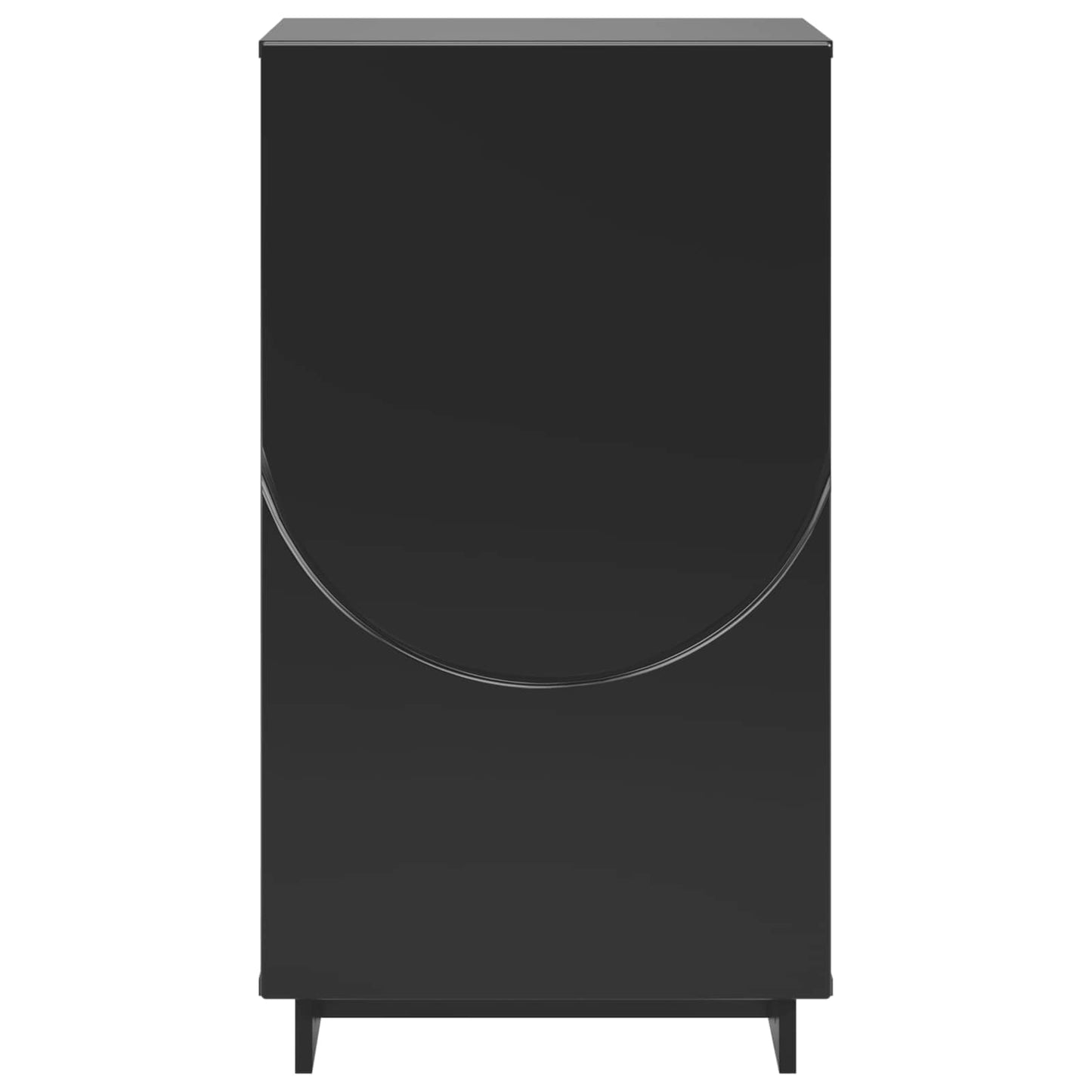 Sko skab 48 x 38 x 87,5 cm Konstrueret træ Sort