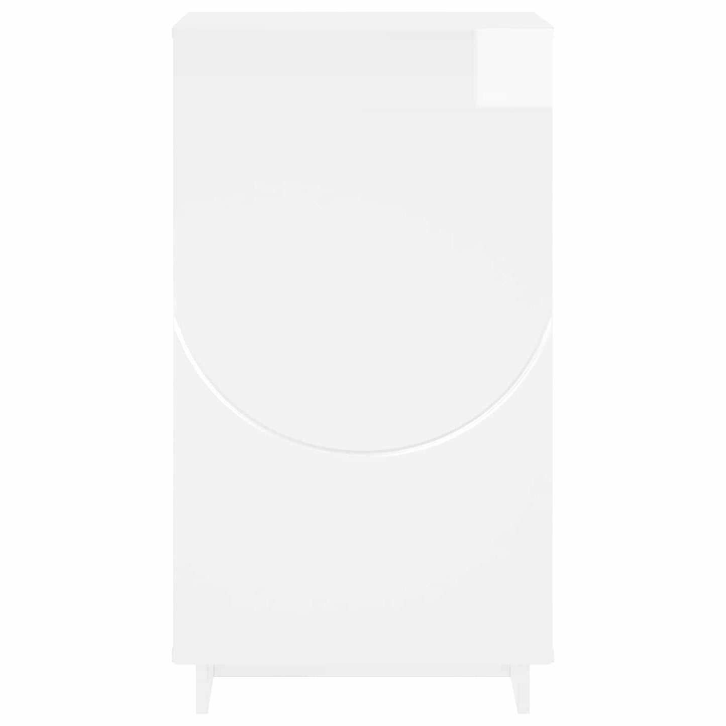 Sko skab 48 x 38 x 87,5 cm Konstrueret træ Hvid højglans