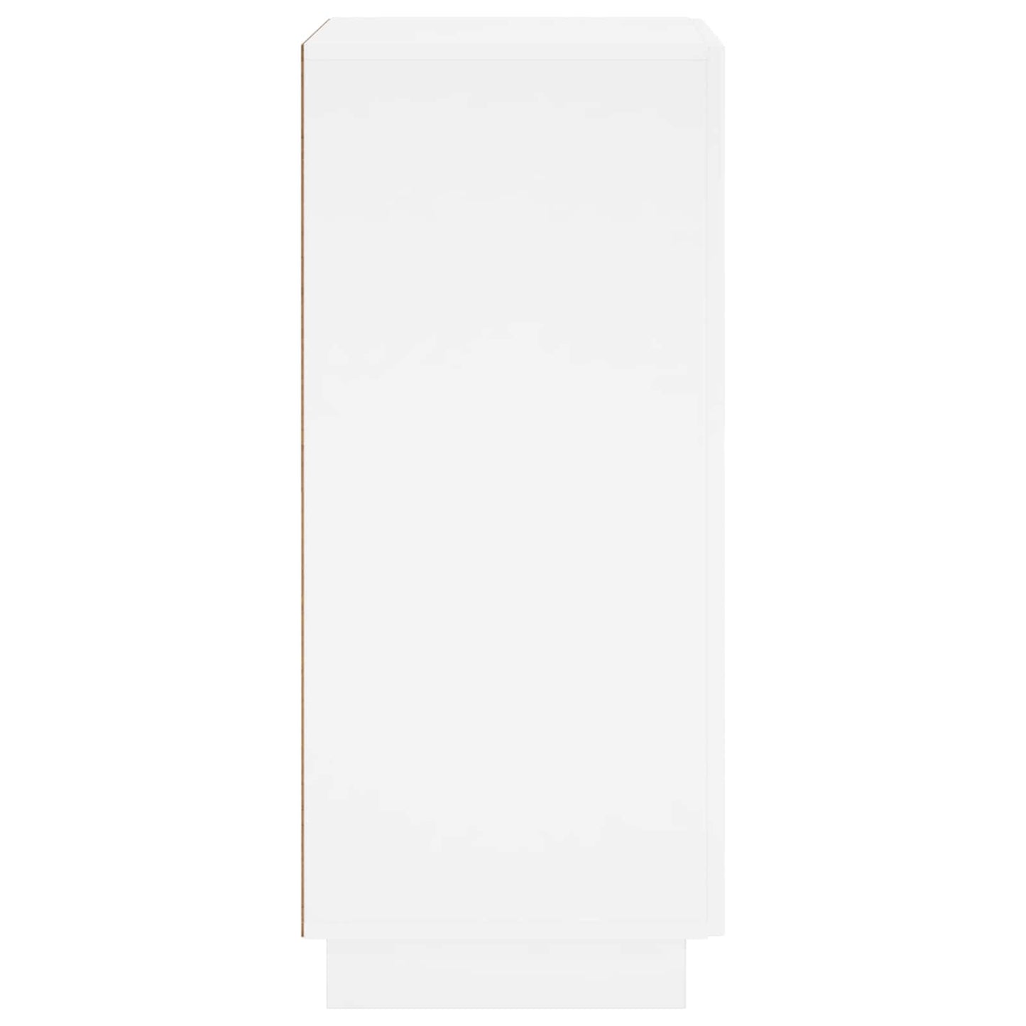 Sko skab 48 x 38 x 87,5 cm Konstrueret træ Hvid højglans