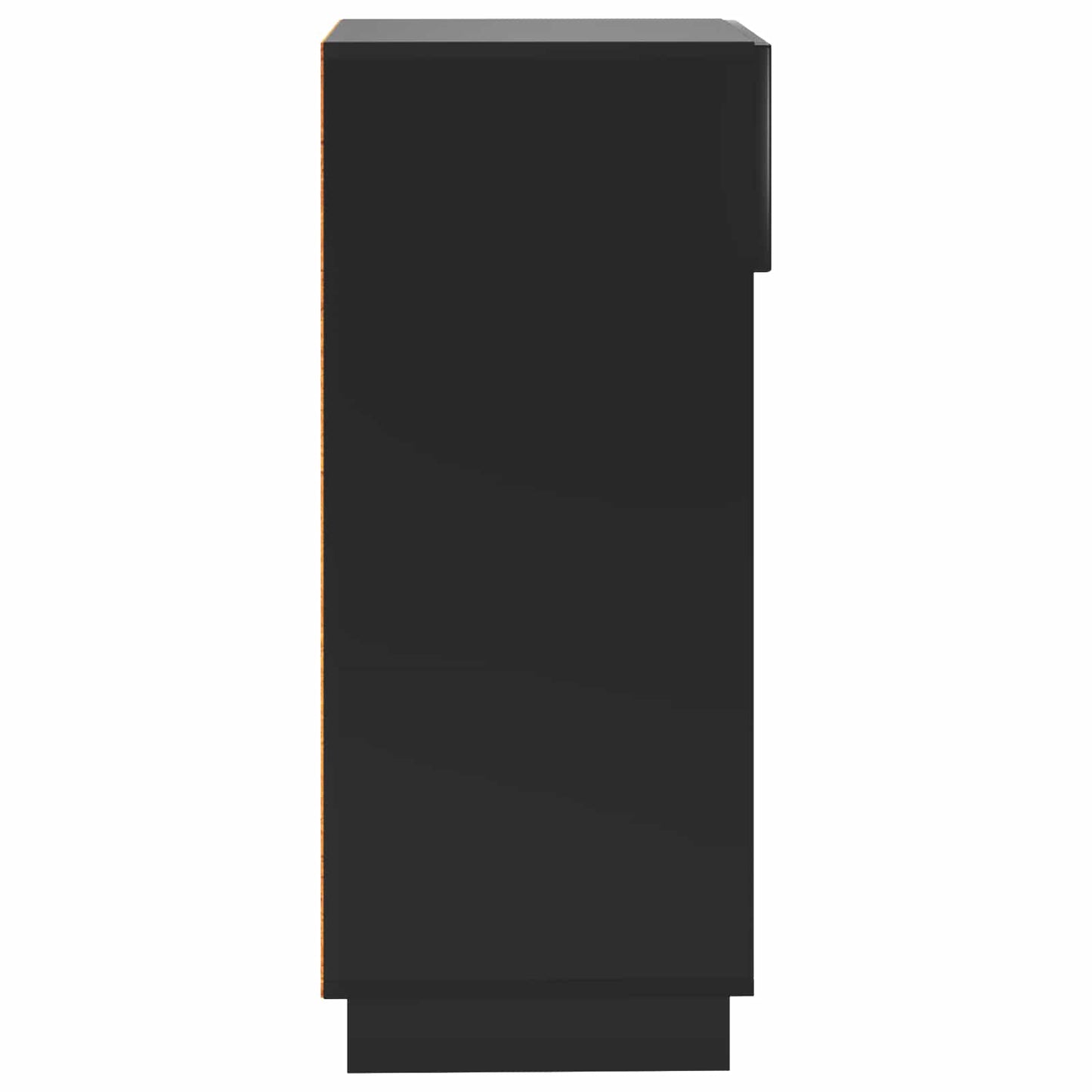 Sko skab 48 x 38 x 87,5 cm Konstrueret træ Sort