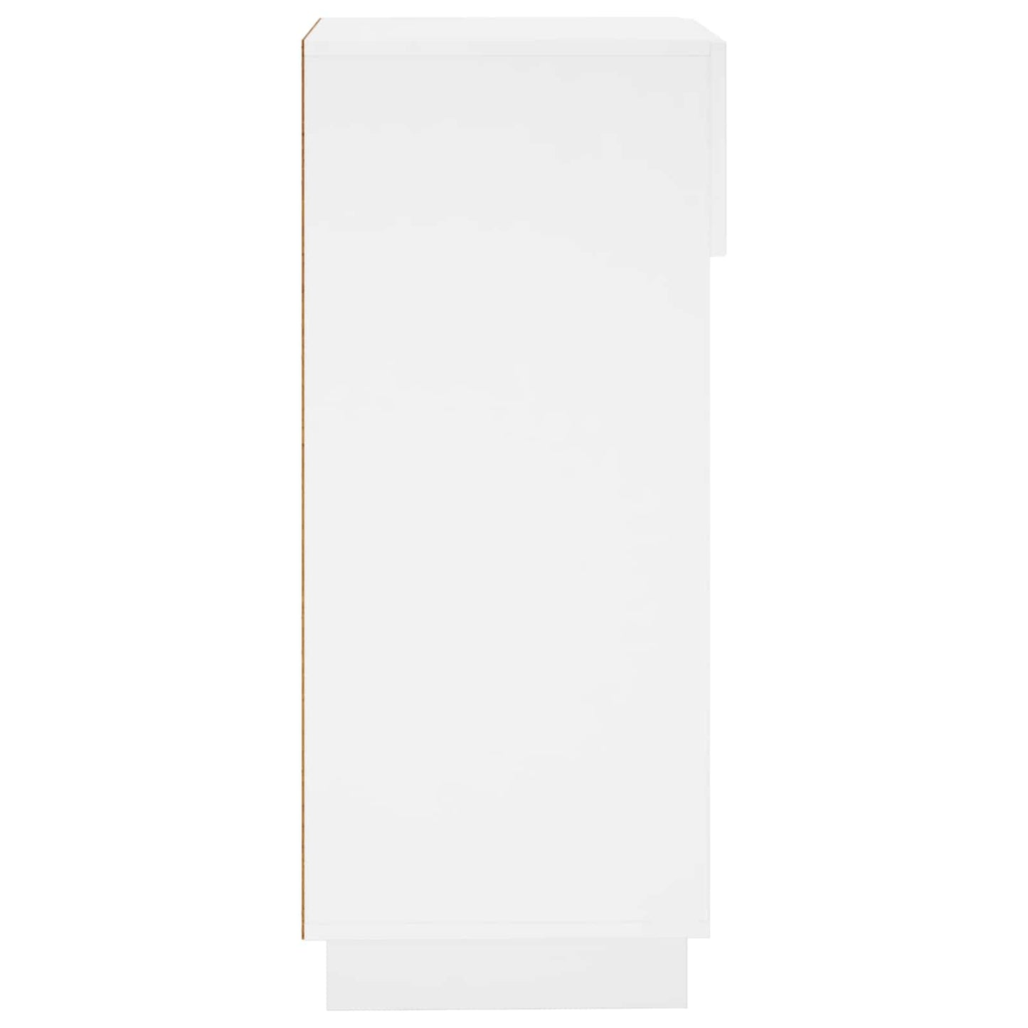 Sko skab 48 x 38 x 87,5 cm Konstrueret træ Hvid højglans