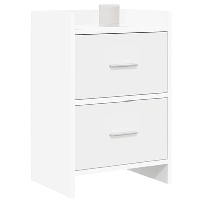 Sengeborde Hvid 40 x 30 x 60 cm Konstrueret træ