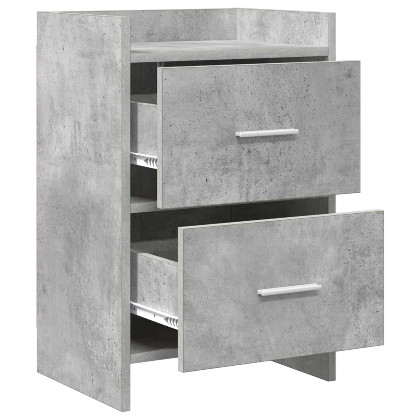 Sengeborde Betongrå 40 x 30 x 60 cm Konstrueret træ