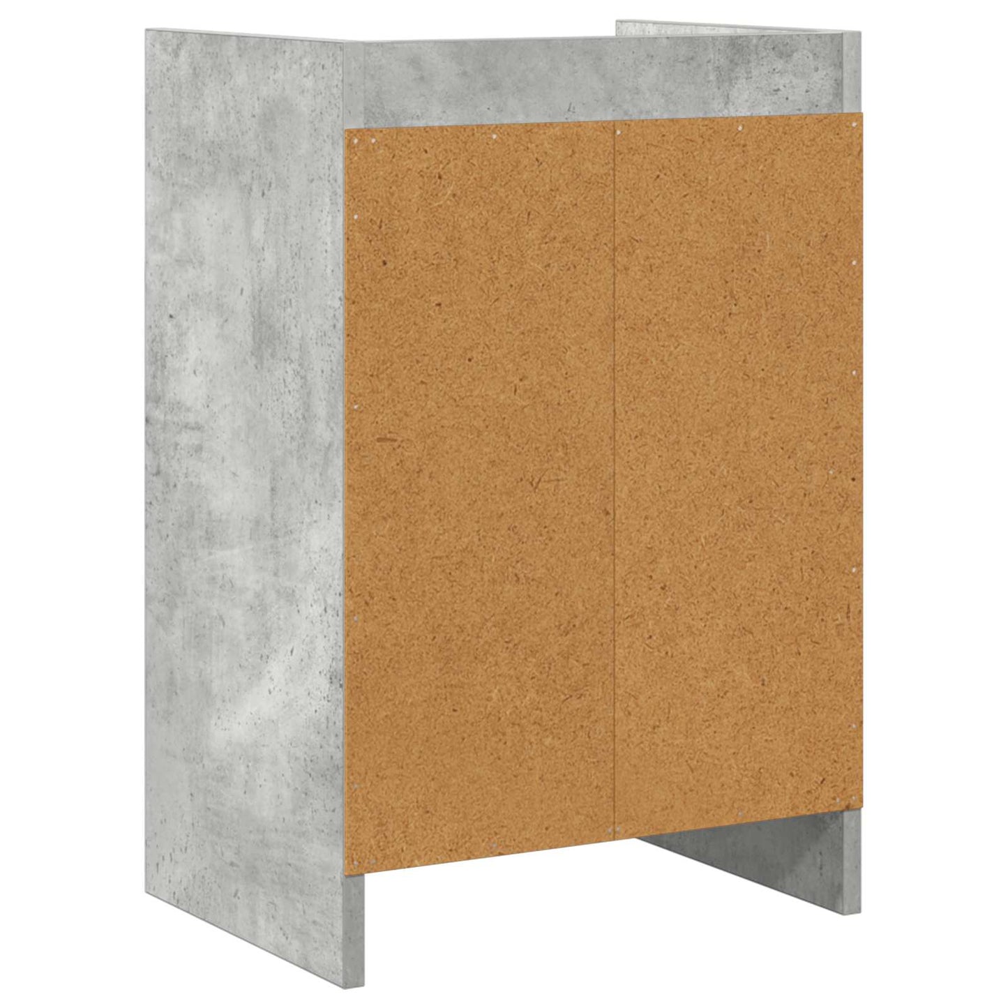 Sengeborde 2 pcs Betongrå 40 x 30 x 60 cm Konstrueret træ