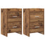 Sengeborde 2 pcs Gammelt træ 40 x 30 x 60 cm Konstrueret træ