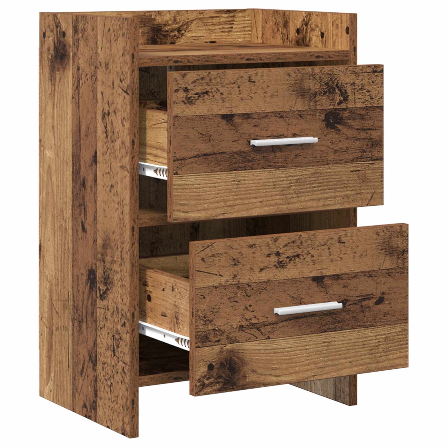 Sengeborde 2 pcs Gammelt træ 40 x 30 x 60 cm Konstrueret træ