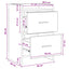 Sengeborde 2 pcs Gammelt træ 40 x 30 x 60 cm Konstrueret træ