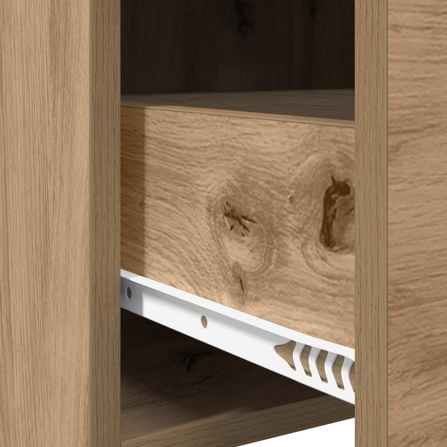 Sengeborde 2 stk. Artisan-eg 40 x 30 x 60 cm Konstrueret træ
